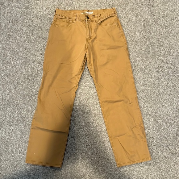 Carhartt Pants 32x3 Carhartt Relaxed Fit Dark Khaki Work Pants 5